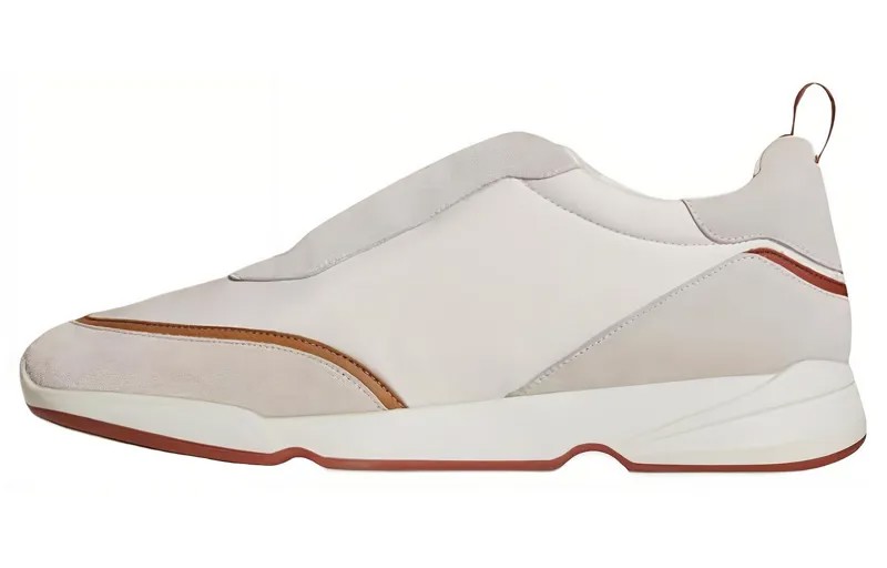 Кроссовки Loro Piana Lifestyle Shoes Men Low-top Beige, бежевый