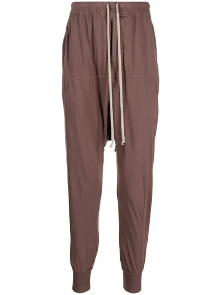 Rick Owens DRKSHDW спортивные брюки с низким шаговым швом, фиолетовый