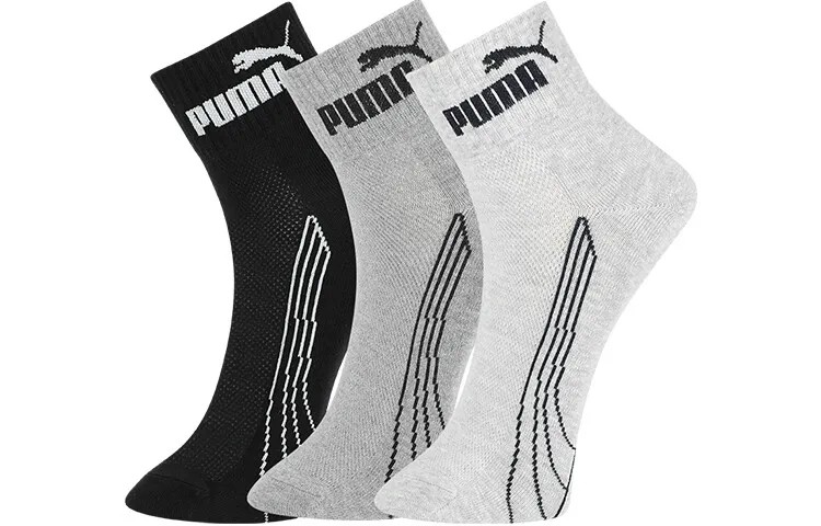 Мужские носки Puma, цвет 3 double packs (black and gray combination)