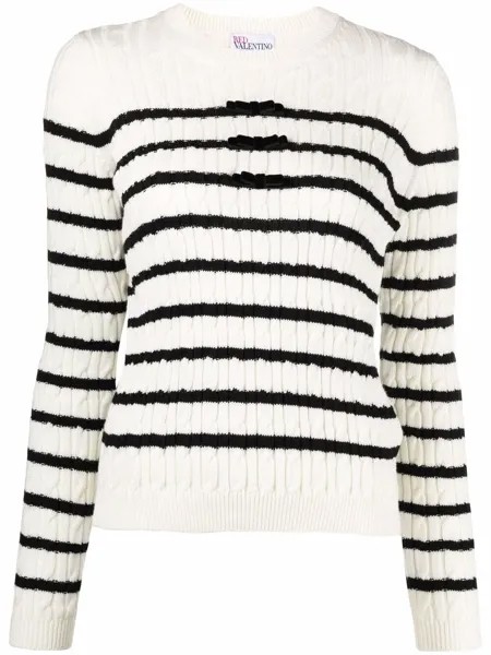 RED Valentino джемпер в полоску