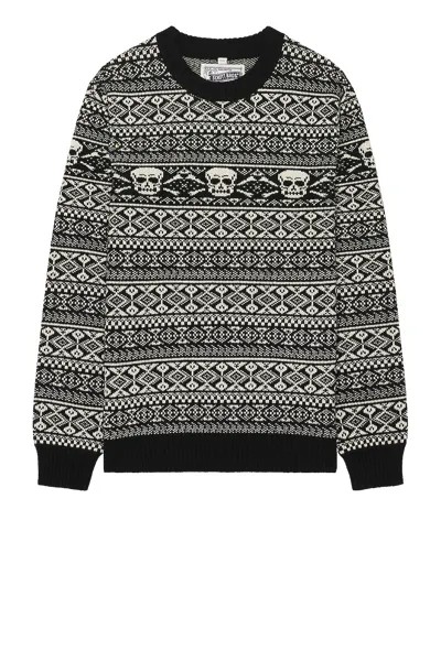 Свитер Schott Fairisle Skull, черный