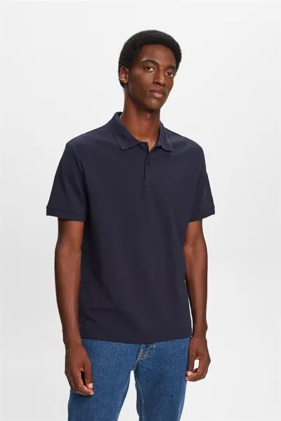 Футболка с воротником Esprit, синий