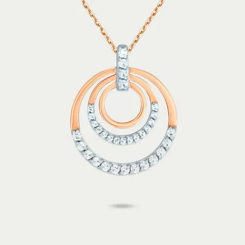 Подвеска GOLD CENTER, золото, 585 проба, фианит
