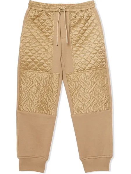 Burberry Kids стеганые спортивные брюки