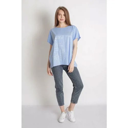 Футболка Lika Dress, размер 60, голубой