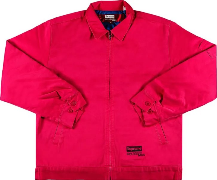 Куртка Supreme x Junya Watanabe x Comme des Garçons MAN Printed Work Jacket 'Bright Pink', розовый
