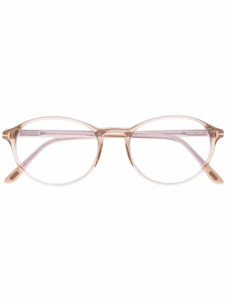 TOM FORD Eyewear очки в круглой оправе черепаховой расцветки