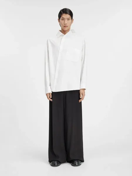 Асимметричная рубашка Cuadro Jacquemus, белый