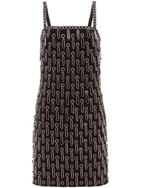 Jenny Packham короткое платье Moonbeam, черный