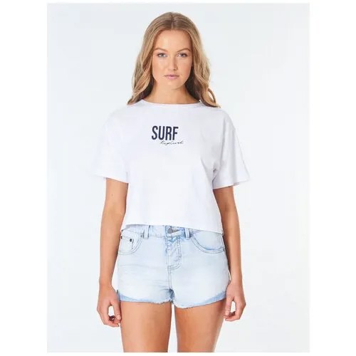 Футболка Rip Curl SURF CROP TEE, цвет 1000 WHITE, размер M