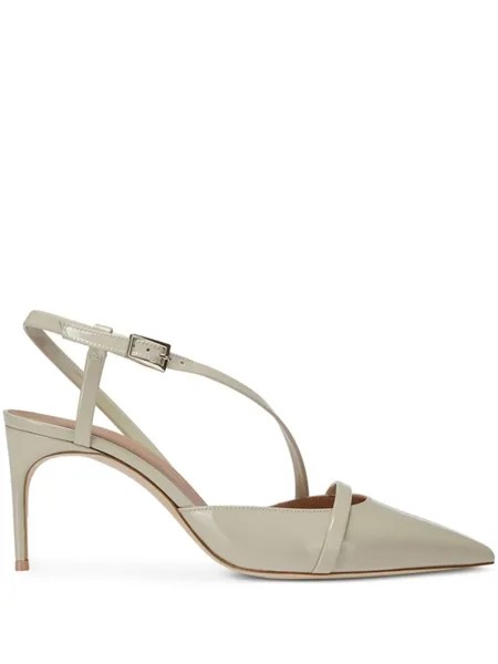 Malone Souliers туфли-лодочки Valeria из лакированной кожи 70 мм, серый