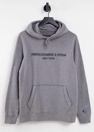 Худи серого цвета Abercrombie & Fitch-Серый