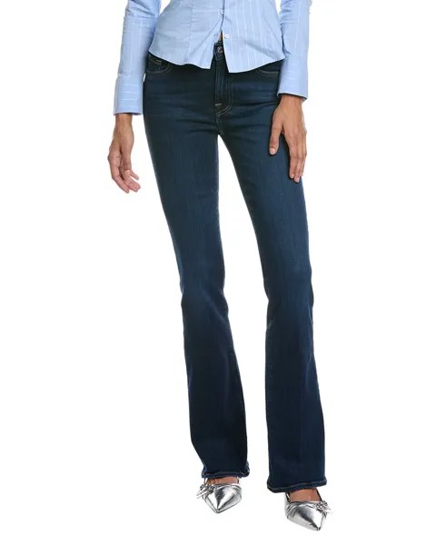7. Для всего человечества. Классические роскошные джинсы Bootcut. 7 For All Mankind, синий