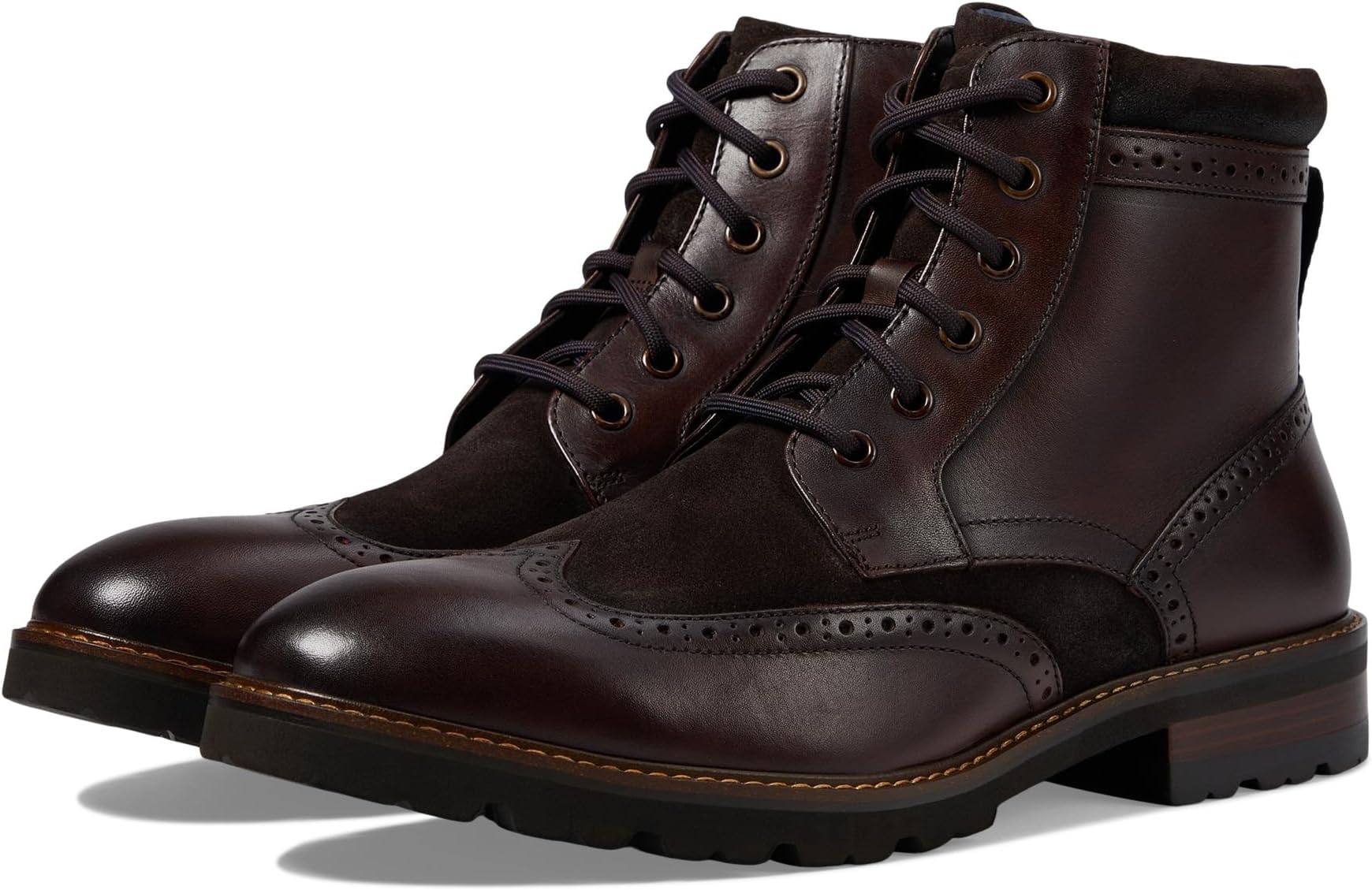 Ботинки на шнуровке Renegade Wing Tip Lace-Up Boot Florsheim, коричневый