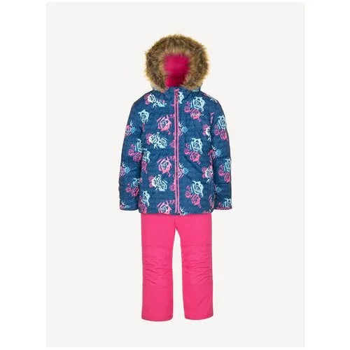 Комплект для девочки (куртка, полукомбинезон), Gusti, GW21GS826-MARINE, размер 3/98