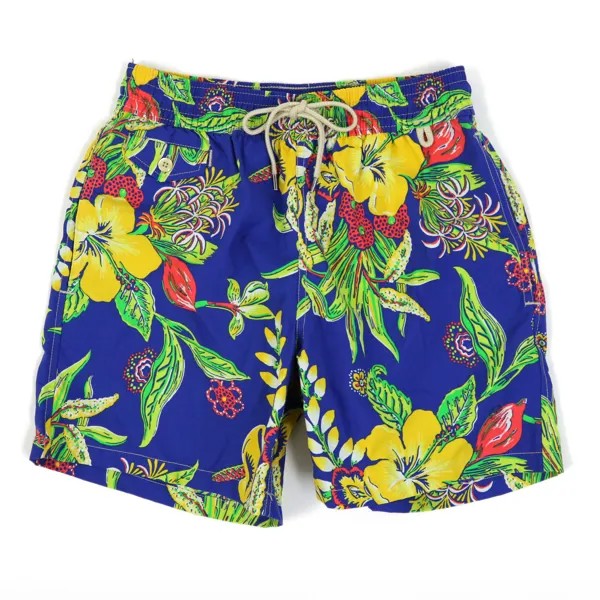 Купальник Polo Ralph Lauren, шорты для плавания — Aloha Floral Blue, Yellow, Green