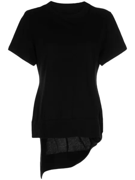 Футболка с круглым вырезом Yohji Yamamoto, черный