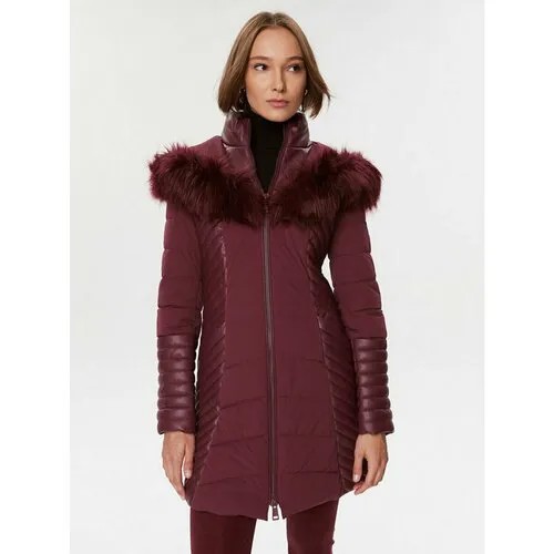 Пуховик GUESS, размер XS [INT], бордовый