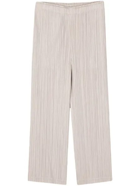 Pleats Please Issey Miyake плиссированные брюки Thicker Bottoms 1, нейтральный цвет