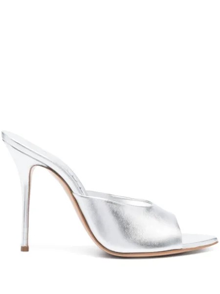 Casadei мюли Julia Ilary Flash 110, серебристый