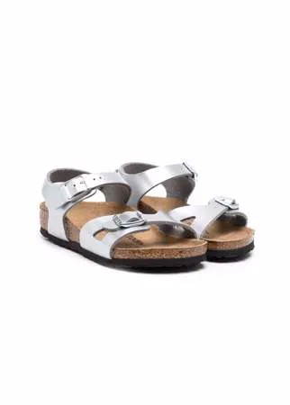 Birkenstock Kids сандалии Rio с эффектом металлик