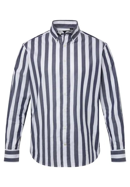 Рубашка LONG SLEEVE STRIPES EASY-CARE BUTTON DOWN COLLAR MODERN FIT JP1880, темно-синий
