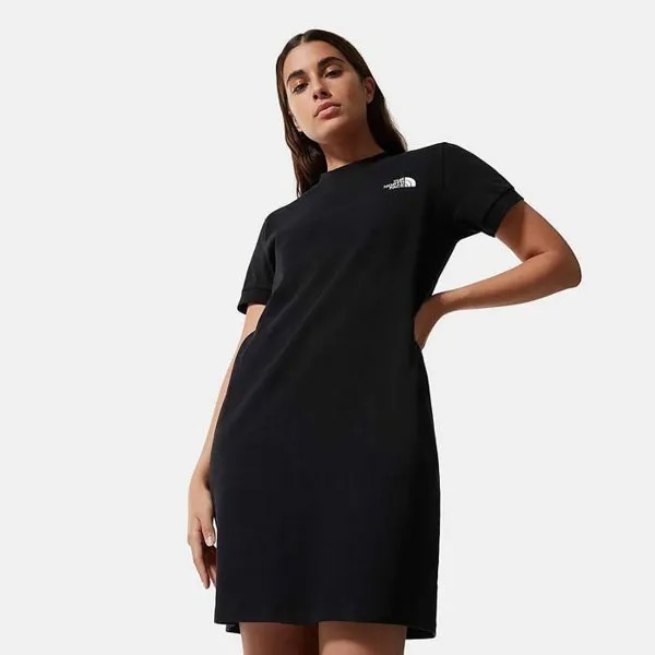 Платье-футболка The North Face Женская черно-белая повседневная спортивная одежда Спортивная одежда