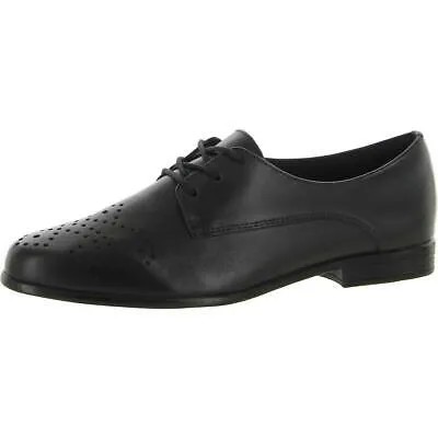 Черные кожаные оксфорды Trotters Livvy 8 Narrow (AA,N) BHFO 3313
