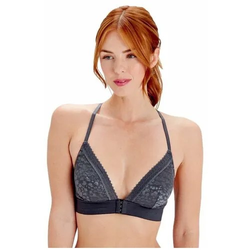 Бюстгальтер  Pretty Polly бюстгальтер без косточек graphic mesh, 2 шт., размер (52)XL, черный