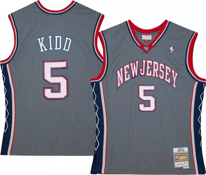 Мужская майка Mitchell & Ness Brooklyn Nets Jason Kidd #5 Swingman