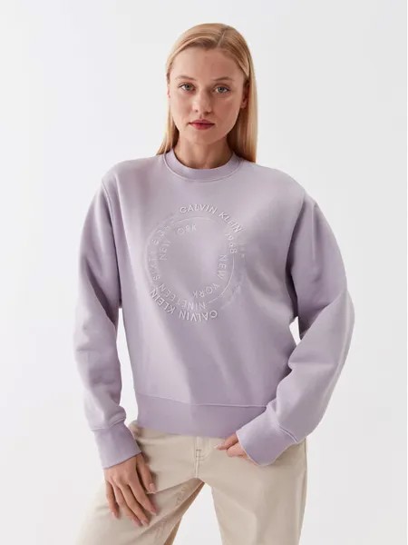 Толстовка свободного кроя Calvin Klein, фиолетовый