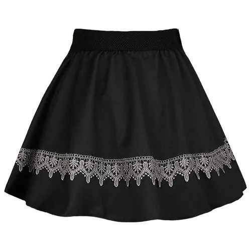 Школьная юбка радуга дети, размер 34/134, серый