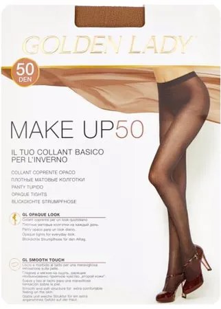 Колготки Golden Lady Make Up 50 den, размер 4-L, melon (бежевый)