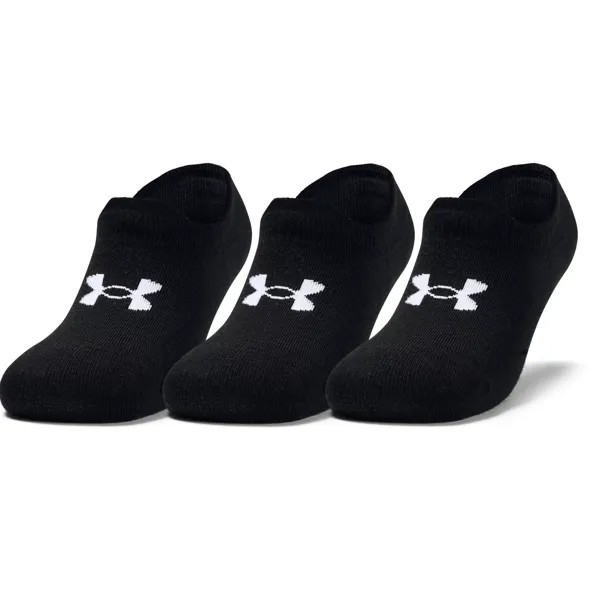 Носки унисекс Under Armour Essential Ultralowtab 3Pk черные 35-37