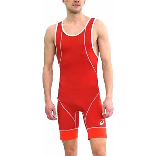 Трико борцовское ASICS Wrestling Suit, размер 2XL, красный