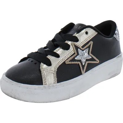 Черные повседневные и модные кроссовки Skechers Girls Star Shines BHFO 2857