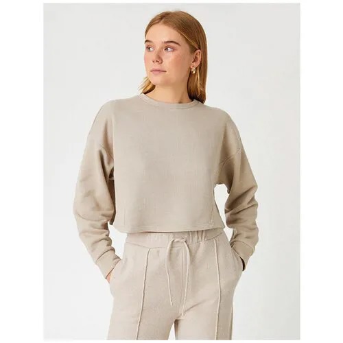 Свитшот KOTON WOMEN, 2YAK13520EK, цвет: BEIGE, размер: XL