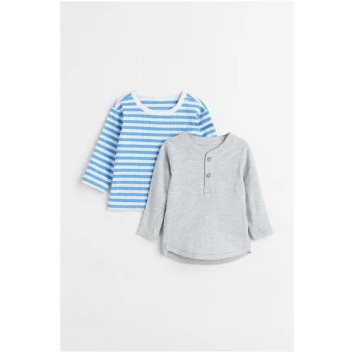 Лонгсливы хлопковые для мальчика, 2шт, H&M, 98