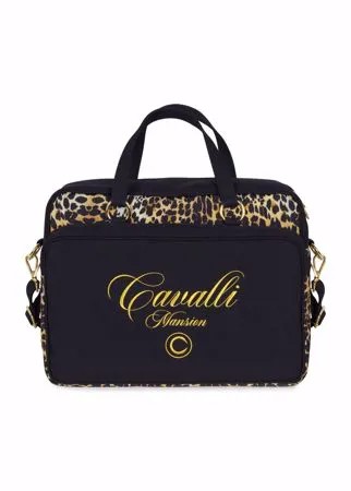 Roberto Cavalli Junior пеленальная сумка с леопардовым принтом