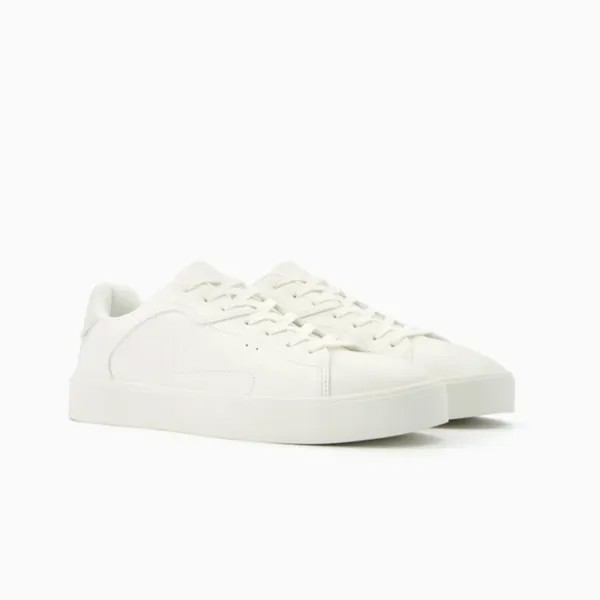 Кроссовки Bershka Men’s Monochrome Trainers, белый