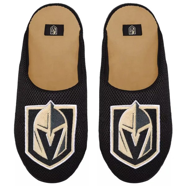Мужские слиперы с цветными блоками и большим логотипом FOCO Vegas Golden Knights