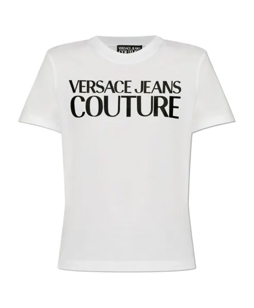 Футболка с логотипом Versace Jeans Couture, белый