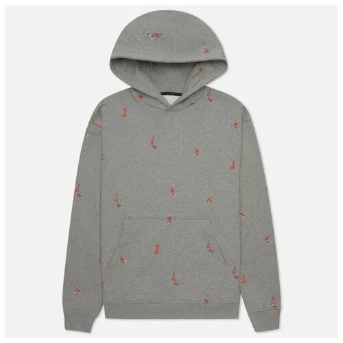 Мужская толстовка Jordan Essentials Jumpman AOP Fleece Hoodie чёрный , Размер S