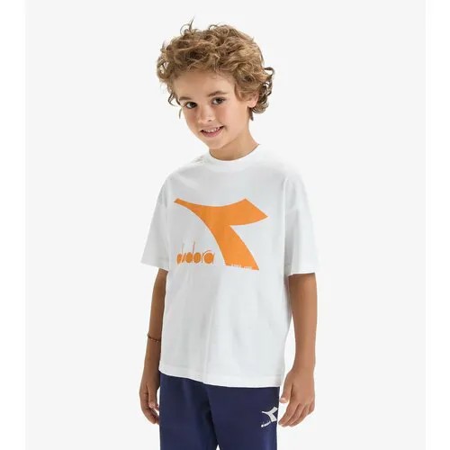 Футболка Diadora, размер XXL, белый/оранжевый