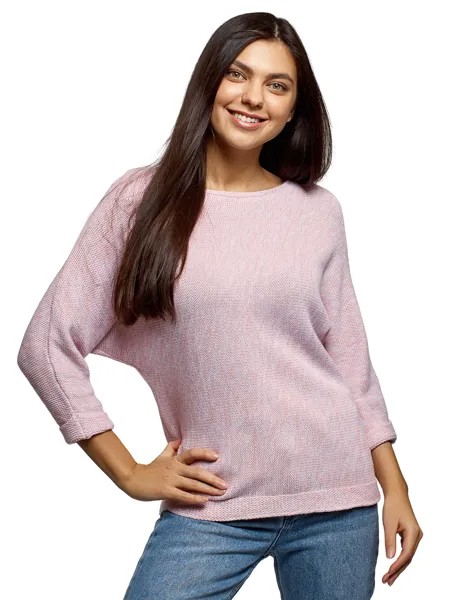 Джемпер женский oodji 63805318-2B розовый S