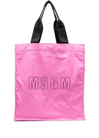 MSGM сумка-шопер с логотипом