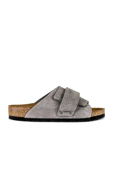 Шлепанцы Birkenstock Kyoto, цвет Desert Buck & Whale Gray