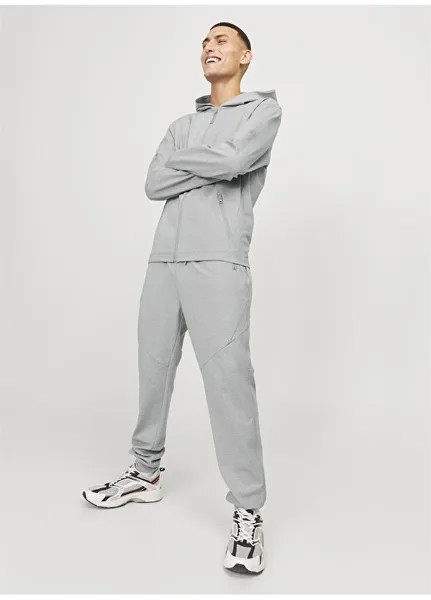 Мужские спортивные штаны узкого кроя серого меланжевого цвета JPSTWILL JJCLOUD SEAT PANTS NOOS Jack & Jones, серый меланж
