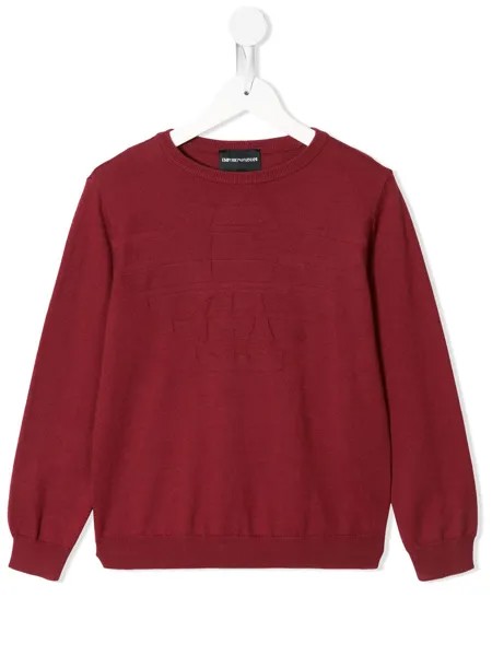 Emporio Armani Kids джемпер тонкой вязки с круглым вырезом