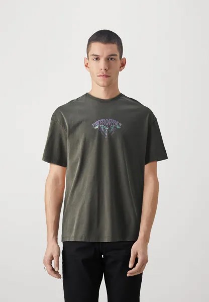 Футболка с принтом JORIMMORTAL TEE CREW NECK UNISEX Jack & Jones, черный